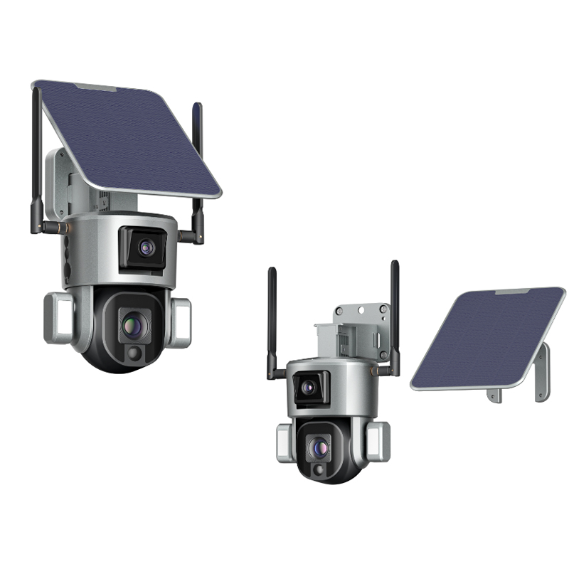 Dual Linkage Motion Detection Solar Security Camera
